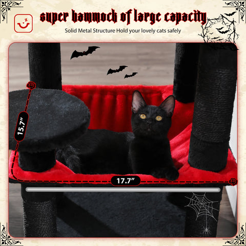 Multi-Level Cat Tree with Scratching Post Luxury Cat Tower with Condo House Cat Scratcher for Indoor Cat Accessories Pet Cat Toy